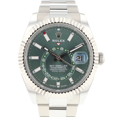 Rolex - Sky-Dweller Steel Oyster Green Dial NEW 2024