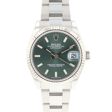 Rolex - Datejust 31 Oyster Fluted Green Dial