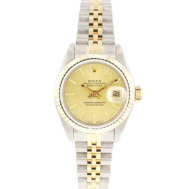 Rolex - Datejust 26 Steel Gold Jubilee Fluted Champagne Dial