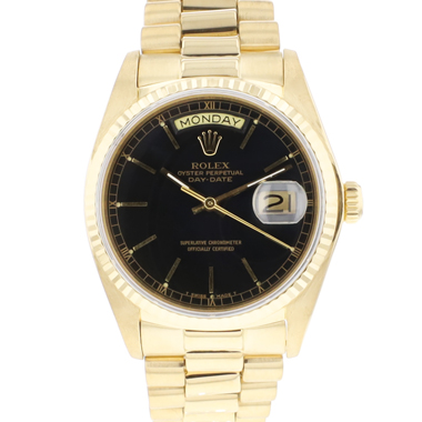 Rolex - Day-Date 36 President Yellow Gold Black Dial