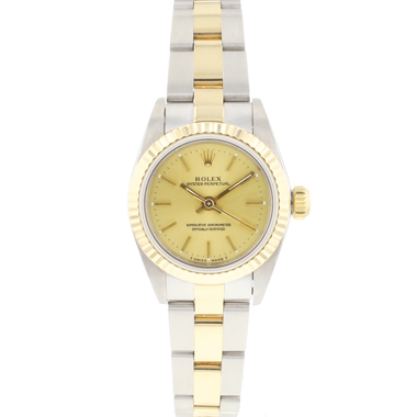 Rolex - Oyster Perpetual 26 Gold/Steel Oyster Champgne Dial