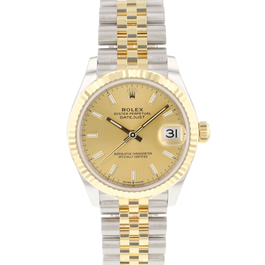 Rolex - Datejust 31 Steel Gold Jubilee Fluted Champagne NEW