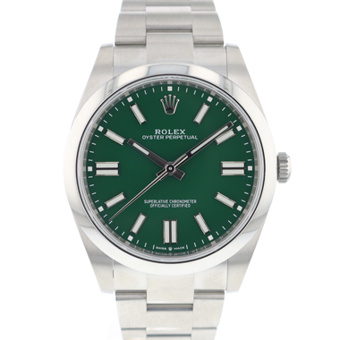 Rolex - Oyster Perpetual 41 Green Dial 99.9 New