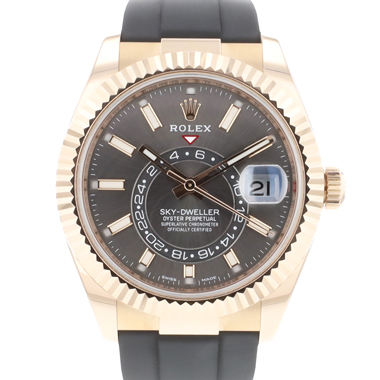 Rolex - Sky-Dweller Oysterflex Everose Gold Rhodium Dial