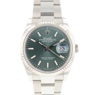 Rolex - Datejust 36 Oyster Fluted Mint Green NEW 2025