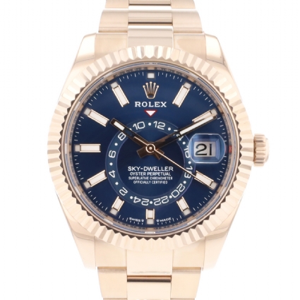 Sky-Dweller Rosegold Oyster Blue Dial