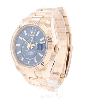 Sky-Dweller Rosegold Oyster Blue Dial