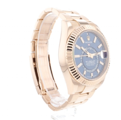 Sky-Dweller Rosegold Oyster Blue Dial