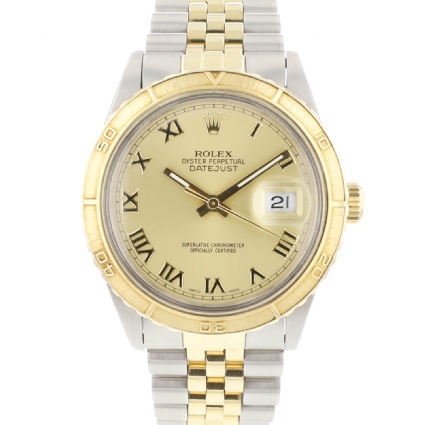 Datejust 36 Champagne Dial Turn-O-Graph Gold/Steel