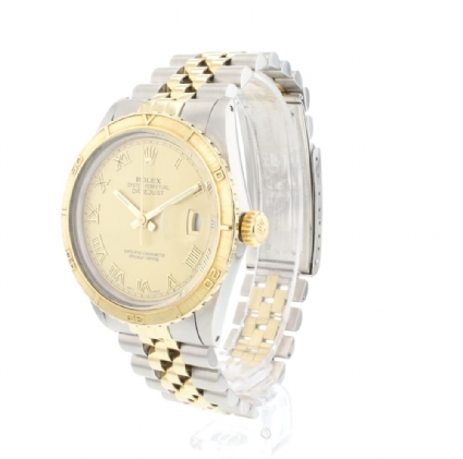 Datejust 36 Champagne Dial Turn-O-Graph Gold/Steel