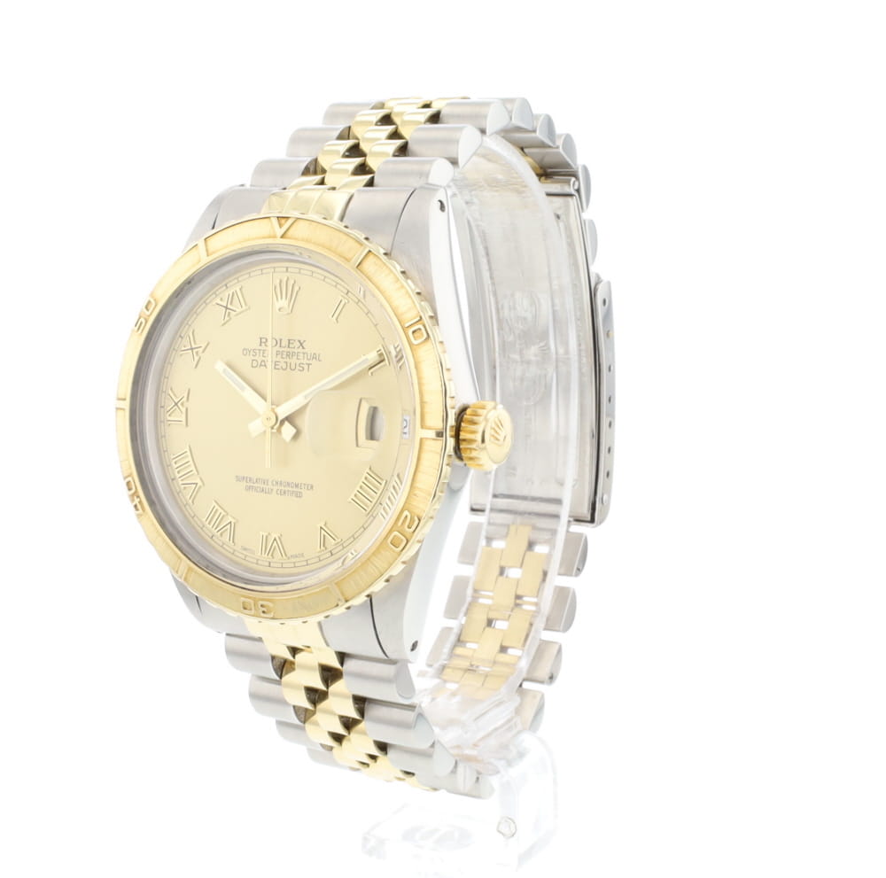 Datejust 36 Champagne Dial Turn-O-Graph Gold/Steel