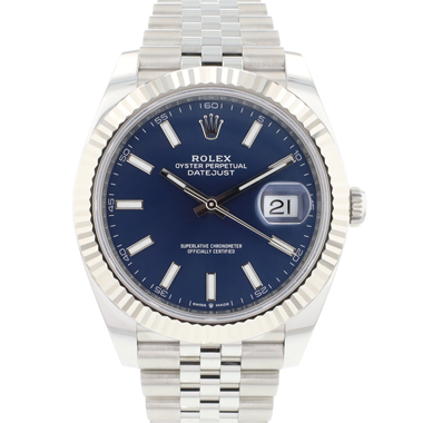 Rolex - Datejust 41 Jubilee Fluted Blue Dial NEW 2025