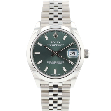 Rolex - Datejust 31 Midsize Jubilee Green Dial NEW 2025