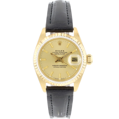 Rolex - Lady-Datejust 26 Yellow Gold Champagne Dial