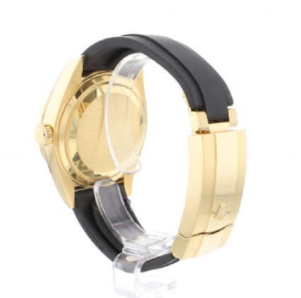 Sky-Dweller Oysterflex Yellow Gold Black Dial