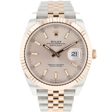Rolex - Datejust 41 Steel Everose Gold Jubilee Fluted