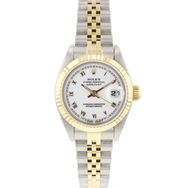 Rolex - Datejust 26 Lady Steel Gold Jubilee Fluted White Dial