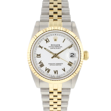 Rolex - Datejust 31MM Steel Gold Jubilee Fluted White Dial