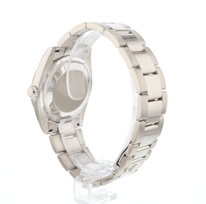 Day-Date White Gold Silver Diamond Baguette Dial