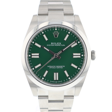 Rolex - Oyster Perpetual 41 Green Dial NEW