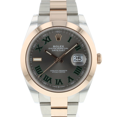 Rolex - Datejust 41 Steel Everose Gold Wimbledon NEW