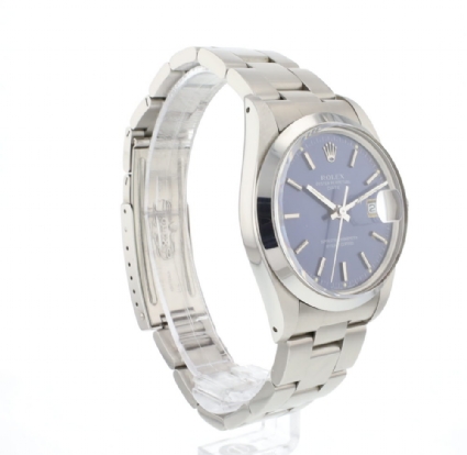 Date 34MM Steel Blue Dial