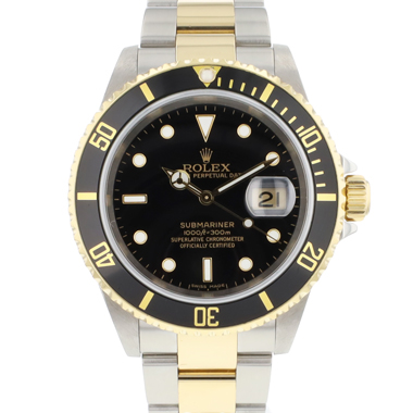 Rolex - Submariner Date Steel Gold Black Dial 16613LN