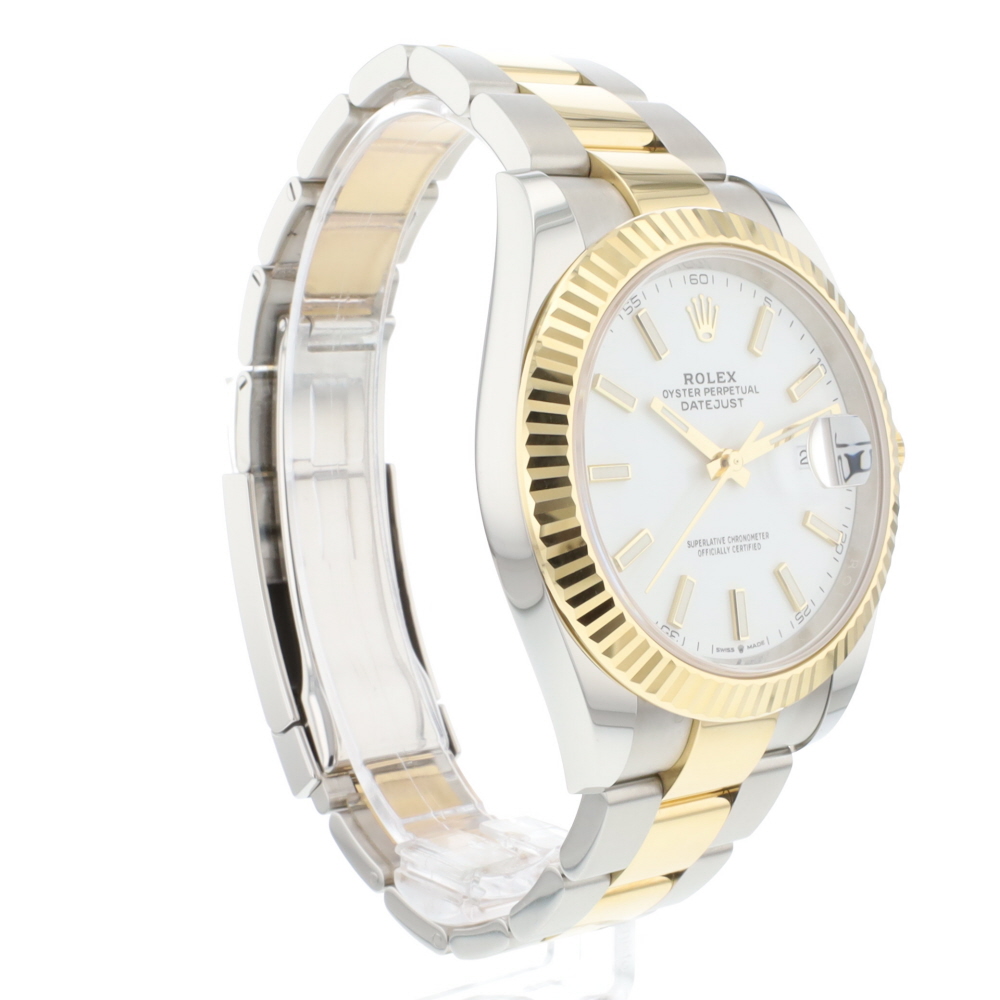 Datejust 41 Steel Gold Oyster Fluted White Dial NEW 2023
