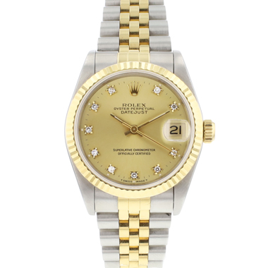 Rolex - Datejust 31MM Steel Gold Jubilee Fluted Champagne Dial