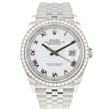 Rolex - Datejust 36 White Diamonds RBR