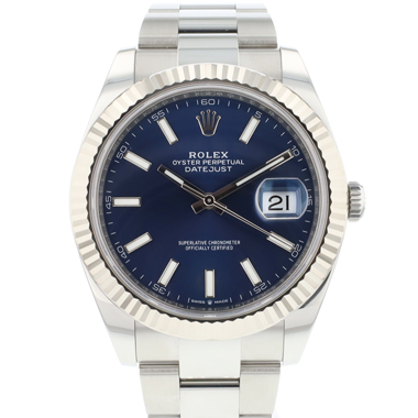 Rolex - Datejust 41 Oyster Fluted Blue Dial