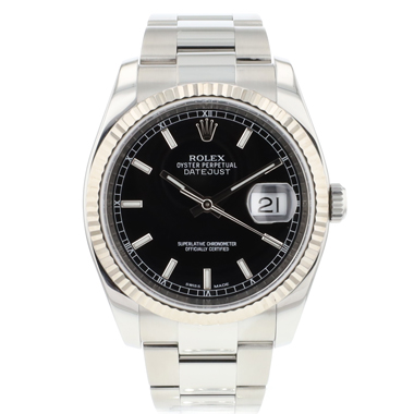 Rolex - Datejust 36 Jubilee Fluted Black Dial