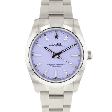 Rolex - Oyster Perpetual 34 Lavender Dial NEW '25