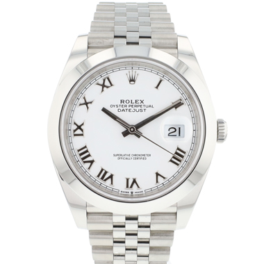 Rolex - Datejust 41 Jubilee White Roman Dial