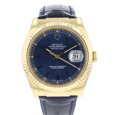 Rolex - Datejust 36 Yellow Gold Blue Dial