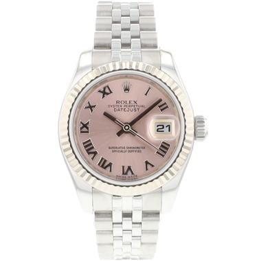 Rolex - Datejust 26 Steel Gold Jubilee Fluted Pink Roman Dial