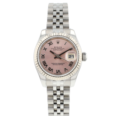 Rolex - Datejust 26 Steel Gold Jubilee Fluted Pink Roman Dial