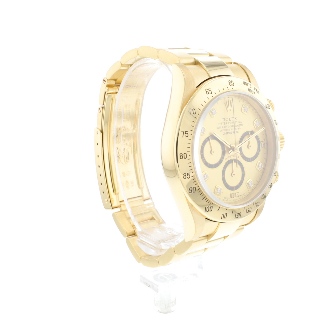 Daytona Zenith Yellow Gold Champagne Diamond Dial