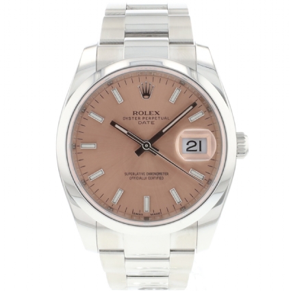 Oyster Perpetual Date 34 Pink Dial