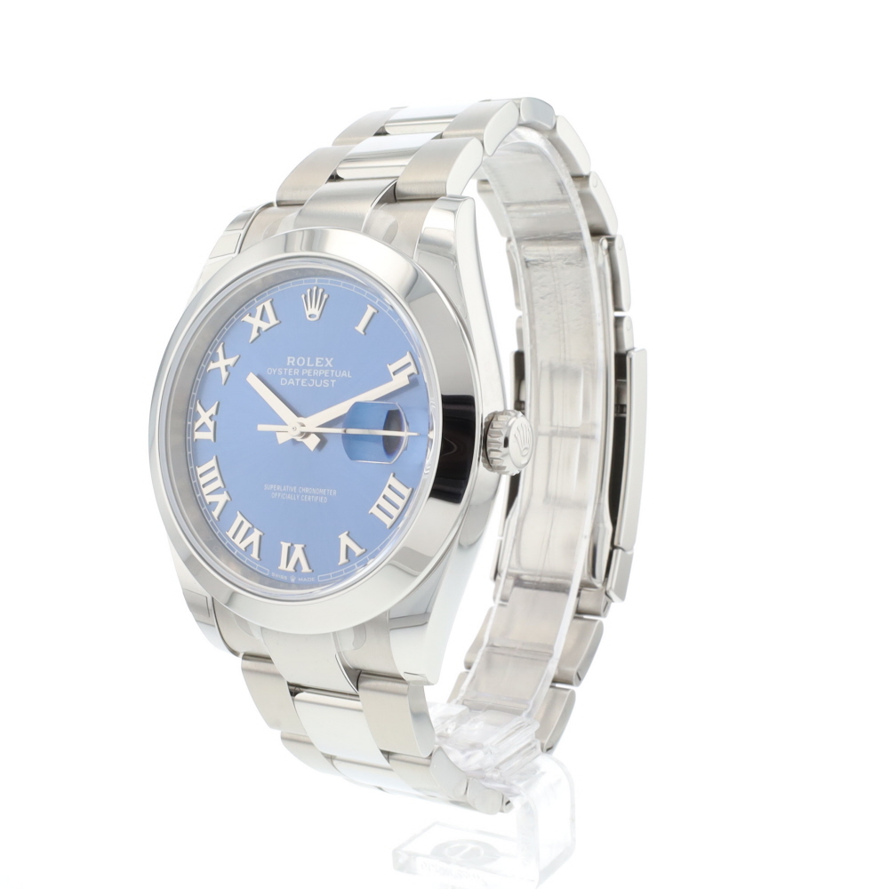 Datejust 41 Steel Oyster Blue Roman Dial NEW 2025