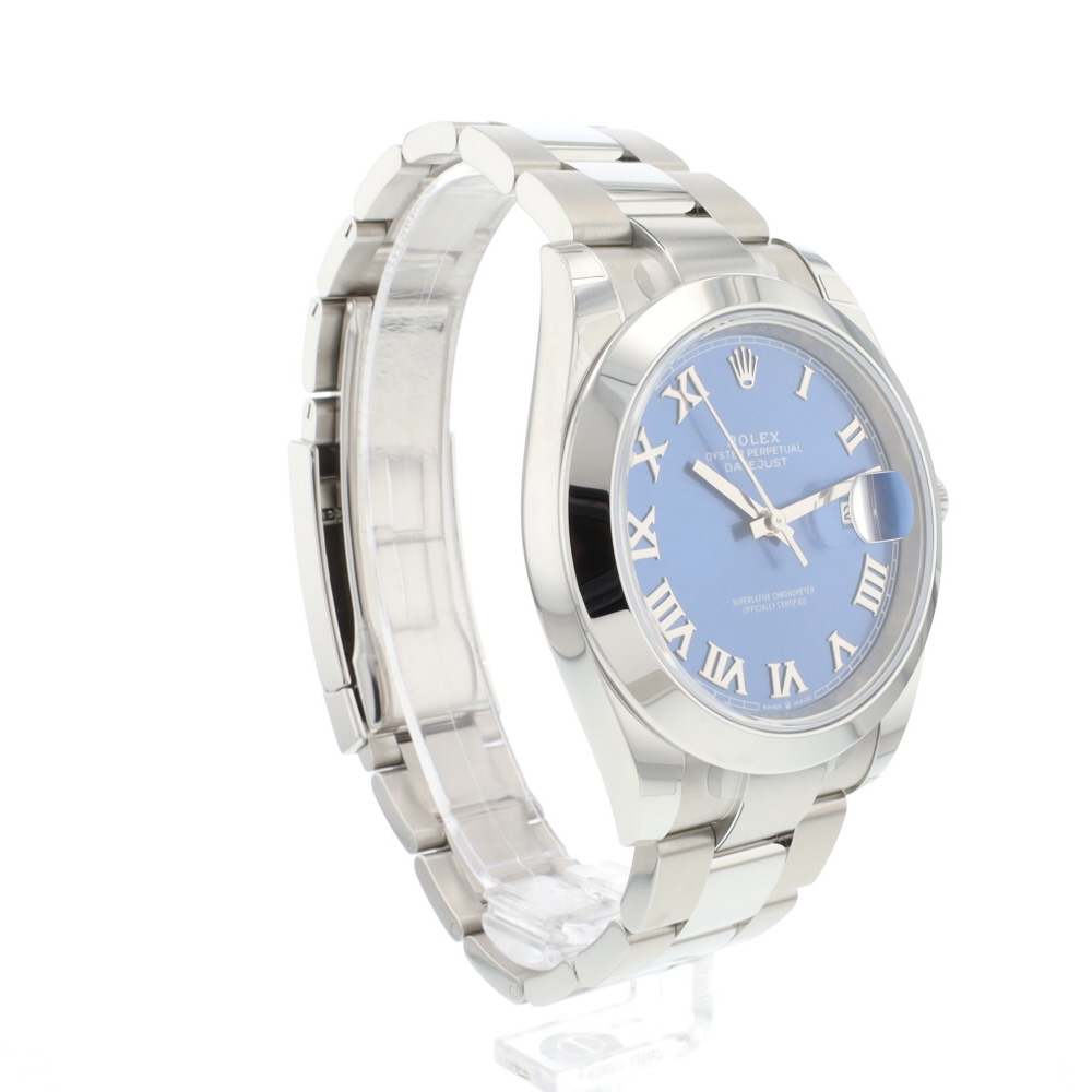 Datejust 41 Steel Oyster Blue Roman Dial NEW 2025