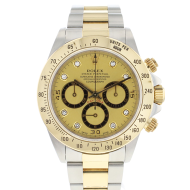 Rolex - Daytona Steel Gold Zenith Diamond Champagne Dial