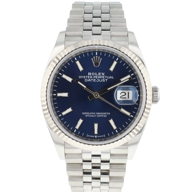 Rolex - Datejust 36 Fluted Jubilee Blue Dial