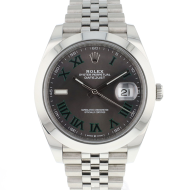 Rolex - Datejust 41 Jubilee Dark Rhodium Wimbledon Dial