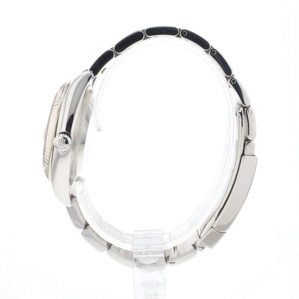 Date 34 Oyster Fluted Black Dial