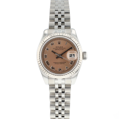 Rolex - Datejust 26 Steel Jubilee Fluted Pink Roman Dial