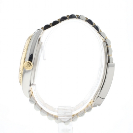 Datejust 41 Steel Gold Jubilee Fluted Black Dial