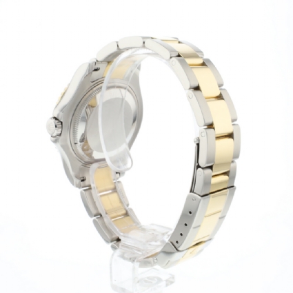 Yachtmaster 35 Midsize Gold/Steel Blue Dial