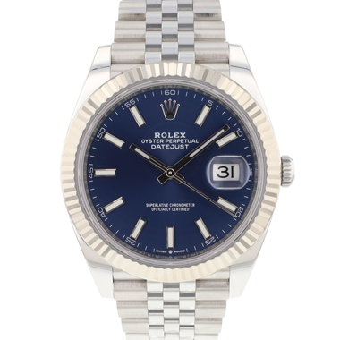 Rolex - Datejust 41 Jubilee Fluted Blue Dial