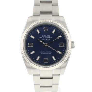 Rolex - Air-King Fluted Blue Dial